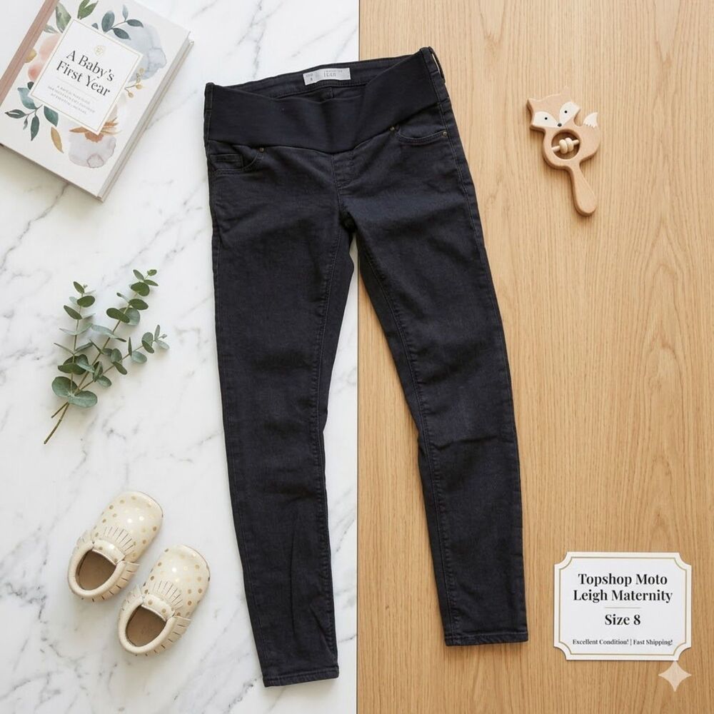 Topshop Black Skinny Maternity Jeans